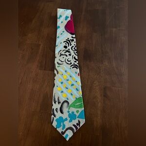 Jams World Vintage Colorful Abstract Patterned Tie